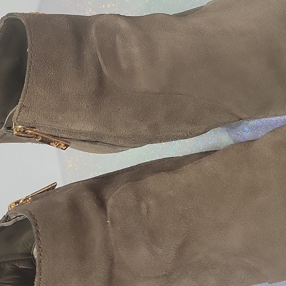 Tory Burch Brown Suede 'Milan' Booties Wedge Heel Boots SZ: 8.5 - Picture 12 of 12